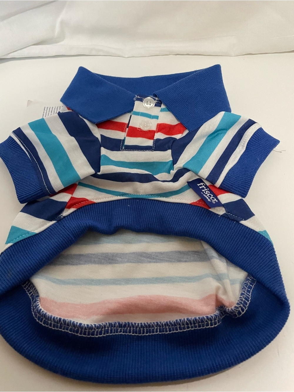 Frisco Blue Striped Polo Dog Shirt